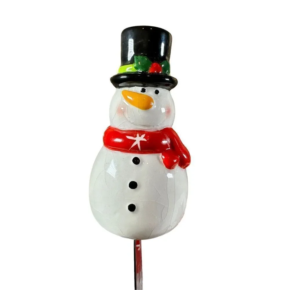 3 Section Divided Dish with Removable Snowman Spreader Knife - Picture 8 of 8